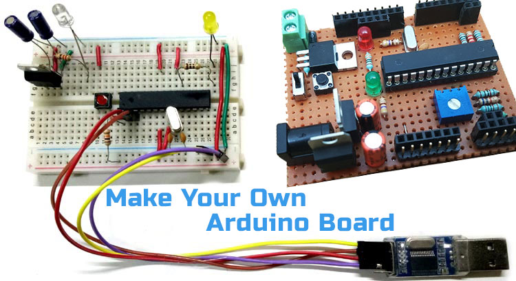 How to run an Arduino ATmega328P on a Breadboard and How to Program it  using a USB to Serial Adapter 